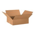 Box Packaging Flat Cardboard Corrugated Boxes, 20"L x 18"W x 4"H, Kraft 20184